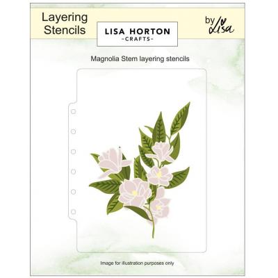 Lisa Horton Crafts Layering Stencils - Magnolia Stem